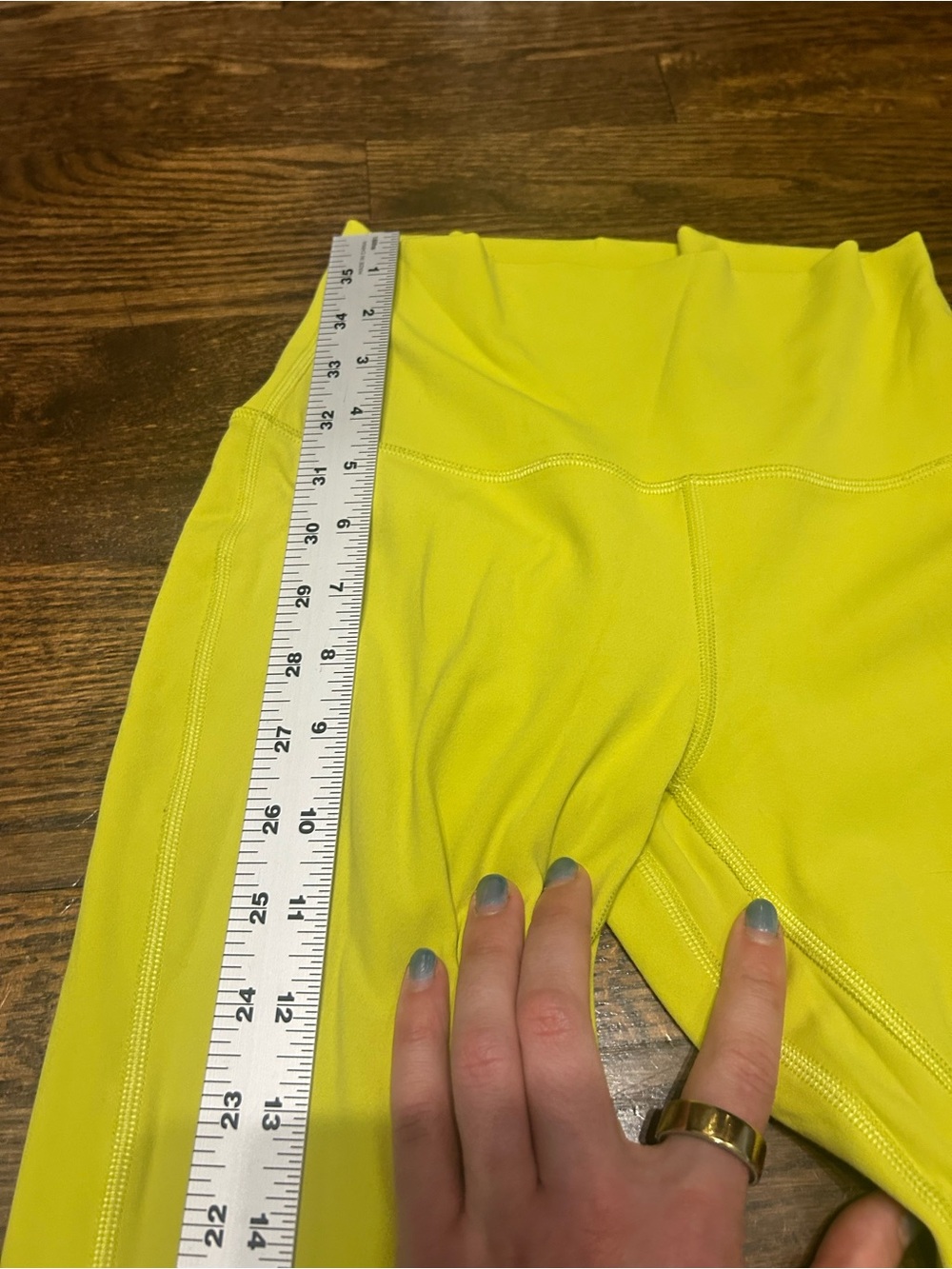 Lululemon Align High Rise Pants, 28” Yellow Serpentine | Women’s 4 - Picture 4 of 8